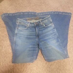 Womens Wrangler Bellbottom/Flare Stretch Blue Jeans
