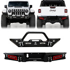 Vijay For 2020-2024 Jeep Gladiator JT New Front/Rear Bumper W/Winch Plate&Light (For: Jeep Gladiator)