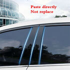 6 For 2011-2021 Dodge Charger Door Pillar Post Trim Piano Black Car Accessories
