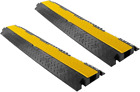 Cable Protector Floor Cover Ramp - 1 Channel Cable Protector Rubber Floor Cord C