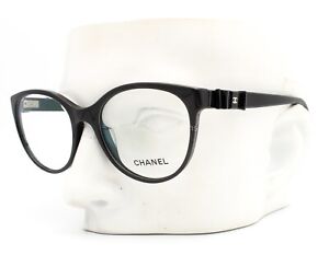 Chanel 3283-Q-A 501 Eyeglasses Glasses Black w/ Leather Bow 54mm Alternative Fit