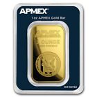 1 oz .9999 Gold Bar by APMEX (In TEP Package)