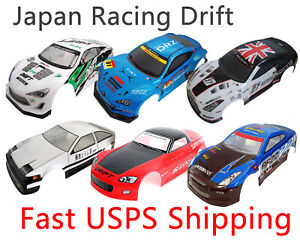1/10 RC Painted Precut Japan Drift Racing Car Body Shell 190mm with Spolier