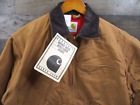 Vintage Carhartt Jacket Mens 42 Brown Duck Canvas Quilted Barn Coat Deadstock