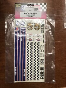 PARMA PSE Police & Taxi Decal Sheet #10792 From Mid America