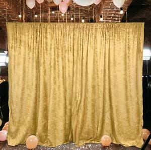5 feet x 10 feet Panne Velvet Event Backdrop Drapes Curtains Panels Rod Pocket