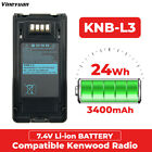 Kenwood KNB-L3 3400mAh Li-ion Battery for NX-5000 NX-5200 NX-5300 TK-5230 Radio