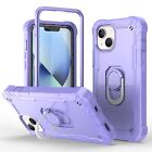 For iPhone 14 Pro Max Plus Case with holding ring, +Tempered Glass Protector