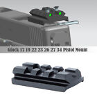 Red Dot Sight Mount Plate Picatinny Rail Mount for G-lock 17 19 22 23 26 27 34