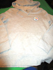 NEW LET LOOSE NFL PITTSBURGH STEELERS WOMENS  V NECK HOODED SWEATSHIRT GRAY 3X