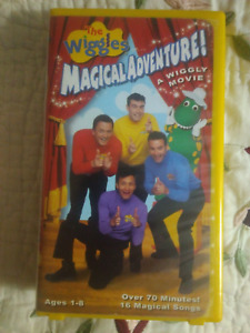 The Wiggles Magical Adventure! A Wiggly Movie Magical Songs VHS Tested and Works