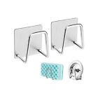 2PCS Adhesive Sponge Holder Sink Caddy for Kitchen Accessories Stainless Steel
