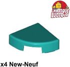 LEGO 4x Tile Round Quarter Smooth Round Quarter Circle 1x1 Dark Turquoise 25269 NEW