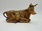 Fontanini  Nativity Figure #27 Resting Ox Cow Bull Depose Italy W/ Sticker