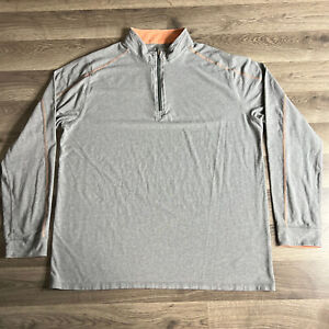 Tasc Performance 1/4 Zip Pullover Gray Shirt Mens Size 2XL  XXL Bamboo Stretch