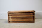 Antique wood tool flat drawer homemade box storage décor
