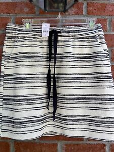Navy & Cream stripe Loft skirt