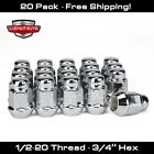 20 Chrome Lug Nuts fits Jeep Grand Cherokee Commander Truck 1/2-20 (For: 1969 Jeepster)