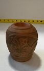 New ListingPate & Bass Terracotta Vase Vintage 1992 Decorative Art Pottery Clay Votive Rare