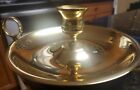 New ListingBaldwin Solid Brass Chamberstick Candlestick Candle Holder Vintage EC 