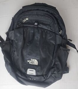 The North Face Recon Backpack Black Book Bag Hiking School Outdoors Nylon Fair
