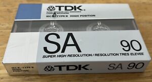 TDK SA 90 Type II High Position Audio Cassette Tape  - Made in Japan