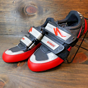 Specialized Sports Cycling Biking Shoes Hook & Loop Closure Men Size 39 US 8 Red