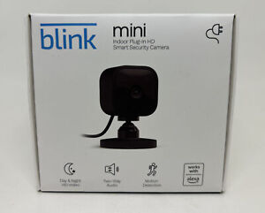 Blink Mini Indoor 1080p HD WiFi Security Camera Motion Detection Black SEALED