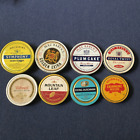 Lot of 8 Vintage Empty Tobacco Tins / No Tobacco Contained In Tins