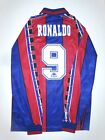 1995-1997 Kappa FC Barcelona Ronaldo Long Sleeve Home Jersey Trikot Maglia Kit