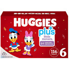 Huggies Plus Diapers Size 6: 35lbs and up, 116ct - Free Shipping - New!