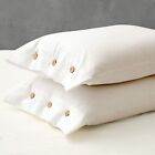 100% Cotton 300TC Melingo Pillowcases - 2 Pillow Cases Per Set King Queen Size