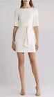 Alice + Olivia Virgil Belted Mini Dress, Off-White, Size 0 $350