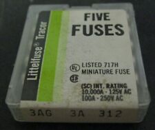 Littelfuse 3AG 3A Fuse Box Of 5