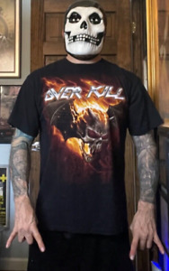 Overkill band 2013 Official USA Tour Shirt 2 sided Large