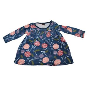 Tea Collection Floral Print Dress Girls Size 9-12 Months