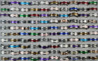 Wholesale Mens Rings Bulk Lots 40pcs Stainless Steel Fashion Mixed Shell Ring