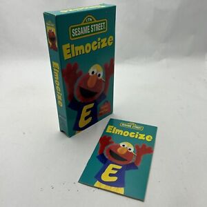 Elmocize VHS 1996 Elmo Kids Video Sesame Street Exercise Workout RARE TESTED