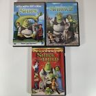 Shrek, Shrek 2, Shrek the Third, DreamWorks Dvd Bundle lot of 3 kid movies