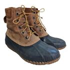 Sorel Mens Size 8 Cheyenne II Snow Boots Tan Lace Up Leather Rubber Waterproof