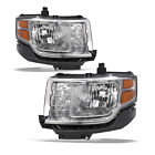 [Halogen Type] For 2009-2012 Ford Flex Chrome Headlights Lamps Assembly Set (For: 2009 Ford Flex)