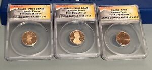 2019 W SP 70/SP69 First Day Of Issue Lincoln Shield Cent Set Penny All Numbered