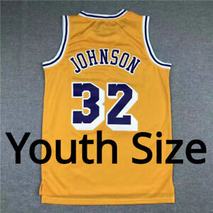 Youth Los Angeles Basketball magic Johnson 32# Basketball Jersey all Stitched