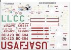 Loose, Box Stock A-26C Invader Decals 1/48  5508M0310  NO Inst.