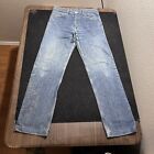 Vintage Levis 501XX Jeans 32x32 USA Made Dark Wash Whisker Denim Indigo Selvedge