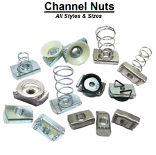 All Sizes & Styles of Nuts, Spring, Cone, Twirl, for Unistrut Steel Channel