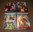 4 Movie Iron Man MCU DVD Lot - Iron Man, Iron Man 2, Avengers & Iron Man 3