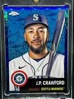 New Listing2022 Topps Chrome Platinum Toile Blue Refractor JP Crawford  Mariners 141/199