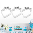 3 Pcs Fondant Mold DIY Cake Strawberry Biscuit Chocolate Cookie Cutters Fruit