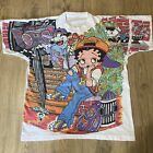 Vintage Betty Boop Shirt Sz Large There It Is All Over Print AOP 1993 Hip Hop